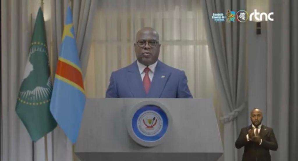 RDC : F. Tshisekedi appelle à l&rsquo;unité et à la prospérité pour les 65 ans de l&rsquo;Indépendance