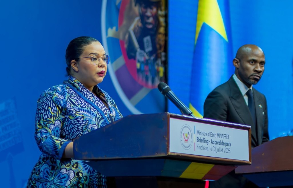 Accord RDC-Rwanda : «Aucun engagement économique», clarifie Thérèse&nbsp;Kayikwamba