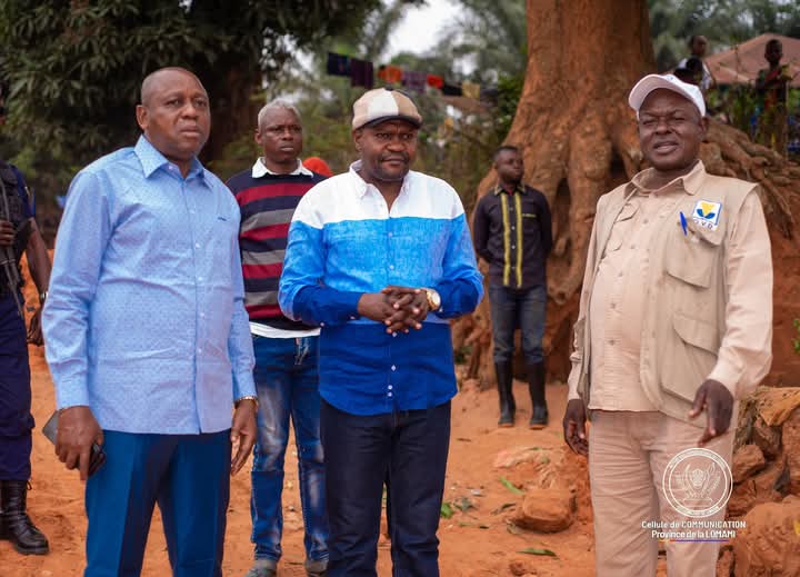 Lomami : Le Gouverneur Iron-Van Kalombo inspecte les travaux d’éradication du ravin SNEL à&nbsp;Kabinda